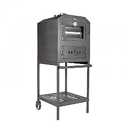 NUKE OVEN6002 24 INCH WOOD FIRED OUTDOOR OVEN - BLACK