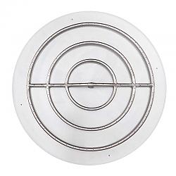 THE OUTDOOR PLUS OPT-110042BP ROUND STAINLESS STEEL 42 INCH FLAT PAN AND 36 INCH TRIPLE BURNER - MATCH LIT IGNITION