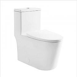 SWISS MADISON SM-1T180 DREUX HIGH EFFICIENCY ONE-PIECE ELONGATED TOILET WITH 0.8 GPF WATER SAVING PATENTED TECHNOLOGY