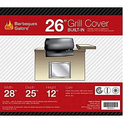 BARBEQUES GALORE 361471 26 INCH  UNIVERSAL COVER FOR BUILT-IN GRILL