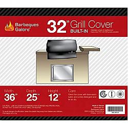BARBEQUES GALORE 361472 32 INCH  UNIVERSAL COVER FOR BUILT-IN GRILL