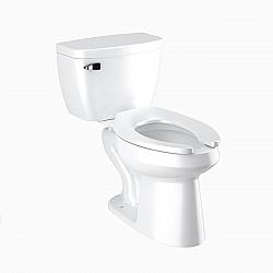 SLOAN 80298010 30 3/8 INCH X 29 5/8 INCH 1.28 GPF ELONGATED FLOOR MOUNT PRESSURE ASSIST WATER CLOSET WITH LEFT FLUSH HANDLE - WHITE