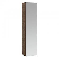LAUFEN H4580120971 ILBAGNOALESSI ONE 15 3/4 INCH ONE DOOR LEFT HINGED TALL CABINET WITH MIRRORED ON BOTH SIDES, TWO GLASS SHELVES AND TWO INTERIOR DRAWERS