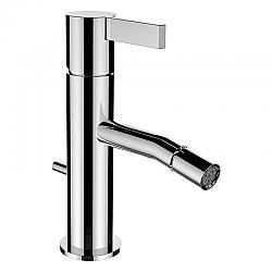 LAUFEN H3413310041011 KARTELL 7 3/4 INCH DECK MOUNTED FIXED SPOUT SINGLE LEVER BIDET MIXER WITH POP-UP WASTE - CHROME