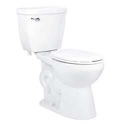 MISENO MNO1500C BELLA 27 INCH TWO-PIECE HIGH EFFICIENCY TOILET WITH ROUND FRONT CHAIR HEIGHT BOWL - WHITE