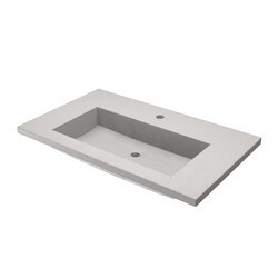NATIVE TRAILS NSVT36-1 CAPISTRANO 36 1/2 INCH SINGLE FAUCET CUTOUT VANITY TOP WITH INTEGRAL SINK
