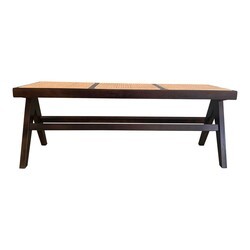 MOE'S HOME COLLECTION FG-1029-20 46.5 INCH W TAKASHI BENCH IN DARK BROWN