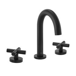 SWISS MADISON SM-BF63MB IVY COURTE 8 INCH WIDESPREAD CROSS HANDLE BATHROOM FAUCET - MATTE BLACK