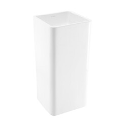 SWISS MADISON SM-PS315 CLAIRE 15 3/4 INCH ONE-PIECE PEDESTAL SINK - WHITE