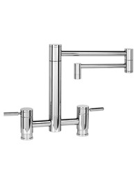 WATERSTONE FAUCETS 7600-18 HUNLEY BRIDGE FAUCET WITH 18 INCH ARTICULATED SPOUT