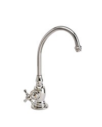 WATERSTONE FAUCETS 1250C HAMPTON COLD ONLY FILTRATION FAUCET WITH CROSS HANDLE
