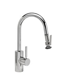 WATERSTONE FAUCETS 5940 CONTEMPORARY PREP SIZE PLP PULL-DOWN FAUCET - ANGLED SPOUT - LEVER SPRAYER