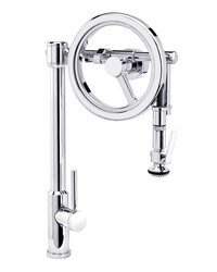 WATERSTONE FAUCETS 5130 ENDEAVOR WHEEL PULL-DOWN FAUCET - LEVER SPRAYER