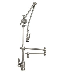 WATERSTONE FAUCETS 4410-18 TRADITIONAL GANTRY PULL-DOWN FAUCET WITH 18 INCH ARTICULATED SPOUT