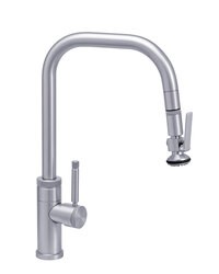 WATERSTONE FAUCETS 10270 FULTON INDUSTRIAL PLP PULL DOWN FAUCET - ANGLED SPOUT - LEVER SPRAYER