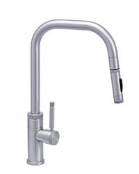 WATERSTONE FAUCETS 10220 FULTON 16 1/8 INCH INDUSTRIAL TOGGLE SPRAYER ANGLED SPOUT PLP PULLDOWN FAUCET
