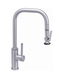 WATERSTONE FAUCETS 10260 FULTON 16 1/8 INCH INDUSTRIAL LEVER SPRAYER PLP PULLDOWN FAUCET
