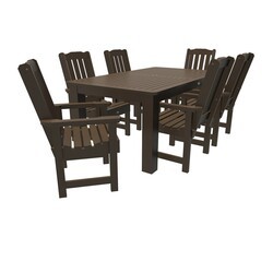 HIGHWOOD USA AD-ST7LH1CO4AA LEHIGH 72 INCH X 42 INCH 7 PIECES RECTANGULAR DINING SET