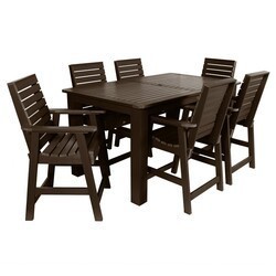 HIGHWOOD USA AD-ST7WL2CO4BA WEATHERLY 72 INCH X 42 INCH 7 PIECES RECTANGULAR COUNTER HEIGHT DINING SET