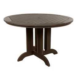 HIGHWOOD USA CM-DTRSQ48 COMMERCIAL GRADE 48 INCH ROUND DINING HEIGHT TABLE