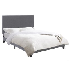 CORLIVING BSN-20-D JUNIPER 58 INCH FABRIC UPHOLSTERED BED, DOUBLE
