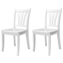 CORLIVING DSH-30-C DILLON 17 INCH SOLID WOOD DINING CHAIRS, SET OF TWO