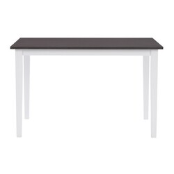 CORLIVING DSW-100-T MICHIGAN TWO 47 INCH TONE DINING TABLE - WHITE AND GREY