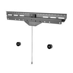 CORLIVING MPM-750-F 28 INCH FIXED NAIL-ON-DRYWALL LOW-PROFILE TV HANGER MOUNT FOR 37 INCH - 80 INCH TVS - BLACK
