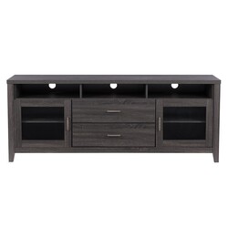 CORLIVING THW-710-B HOLLYWOOD 70 INCH TV CABINET WITH DRAWERS FOR TVS UP TO 85 INCH - DARK GREY