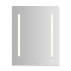 ROBERN AM2430RFPAW AIO SERIES 23-1/8 X 29-7/8 INCH DIMMABLE WALL MIRROR WITH LUM LED LIGHTING, USB CHARGING PORTS AND OM AUDIO