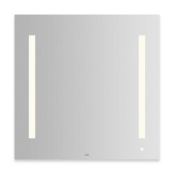 ROBERN AM3030RFPW AIO SERIES 29-1/8 X 29-7/8 INCH DIMMABLE WALL MIRROR WITH LUM LED LIGHTING AND USB CHARGING PORTS