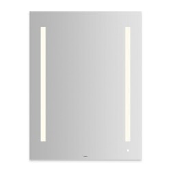 ROBERN AM3040RFPAW AIO SERIES 29-1/8 X 39-1/4 INCH DIMMABLE WALL MIRROR WITH LUM LED LIGHTING, USB CHARGING PORTS AND OM AUDIO