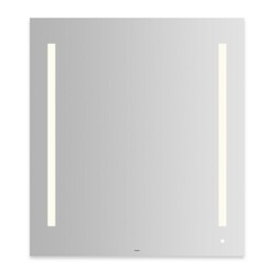 ROBERN AM3640RFPW AIO SERIES 35-1/8 X 39-1/4 INCH DIMMABLE WALL MIRROR WITH LUM LED LIGHTING AND USB CHARGING PORTS