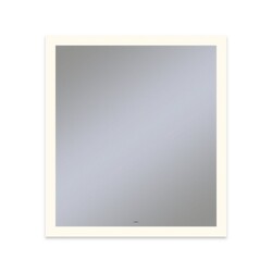ROBERN YM3640RPFPD3 VITALITY 36 X 40 INCH RECTANGLE LIGHTED MIRROR WITH PERIMETER LIGHT PATTERN, DIMMABLE AND DEFOGGER