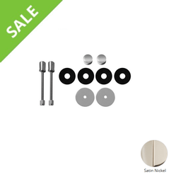 SALE! JACLO H40-GLSKIT-SN GLASS MOUNTING KIT IN SATIN NICKEL FOR H40 FRONT MOUNT SHOWER DOOR PULLS