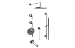 GRAFF GL3.J42ST-LM57E0 HARLEY THERMOSTATIC SHOWER SYSTEM TUB AND SHOWER WITH HANDSHOWER (ROUGH AND TRIM)