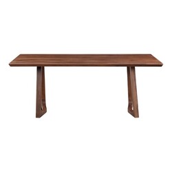MOE'S HOME COLLECTION BC-1097-24 SILAS 76 INCH DINING TABLE - WALNUT