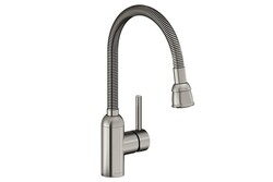 ELKAY LK2500 PURSUIT 14 3/8 INCH LAUNDRY AND UTILITY FAUCET WITH FLEXIBLE SPOUT FORWARD LEVER HANDLE