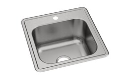 ELKAY ESE2020100 CELEBRITY 20 INCH SINGLE BOWL DROP-IN STAINLESS STEEL LAUNDRY SINK - BRUSHED SATIN