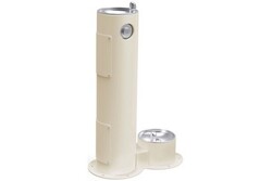ELKAY LK4400DB TUBULAR 14 INCH OUTDOOR PEDESTAL FOUNTAIN WITH PET STATION