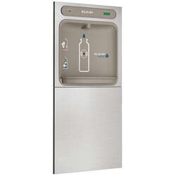 ELKAY LZWSDK EZ AND EZH2O 19 3/4 INCH IN-WALL BOTTLE FILLING STATION WITH FILTERED - STAINLESS STEEL