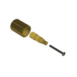 ISENBERG TVH.E137 UNIVERSAL FIXTURES 1.40 INCH EXTENSION KIT - FOR USE WITH TVH VALVES IN ROUGH BRASS