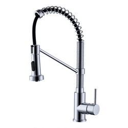 RATEL 8126BN 17 7/8 INCH DECK MOUNT COMMERCIAL STYLE KITCHEN FAUCET - BRUSHED NICKEL