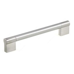 RATEL H52017128BN 5 5/8 INCH CONTEMPORARY METAL PULL ON TWO NARROW POSTS