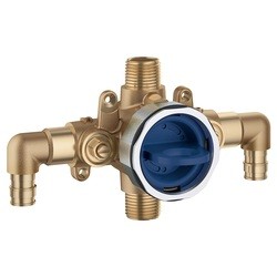 GROHE 35116000 GROHSAFE 6 1/2 INCH PRESSURE BALANCE ROUGH-IN VALVE WITH PEX COLD EXPANSION ELBOWS