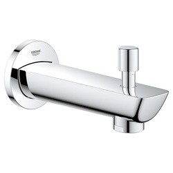 GROHE 13287001 BAULOOP 5 1/4 INCH WALL MOUNT TUB SPOUT WITH DIVERTER - CHROME