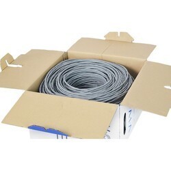VIVO CABLE-V009 1,000 FT CAT6 FULL COPPER ETHERNET CABLE - GREY