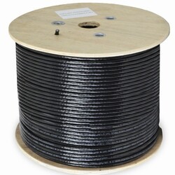 VIVO CABLE-V010 1,000 FT CAT6 FULL COPPER OUTDOOR ETHERNET CABLE - BLACK