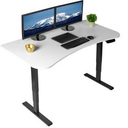 VIVO DESK-KIT-2B1 DUAL MOTOR ELECTRIC DESK WITH TOUCH SCREEN MEMORY CONTROLLER
