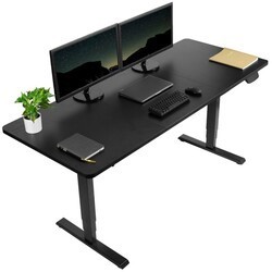 VIVO DESK-KIT-2B7B BLACK 70 7/8 INCH X 29 1/2 INCH ELECTRIC DESK WITH TOUCH SCREEN MEMORY CONTROLLER